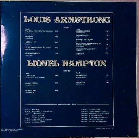 LP Louis Armstrong / Lionel Hampton – Immortal Sessions