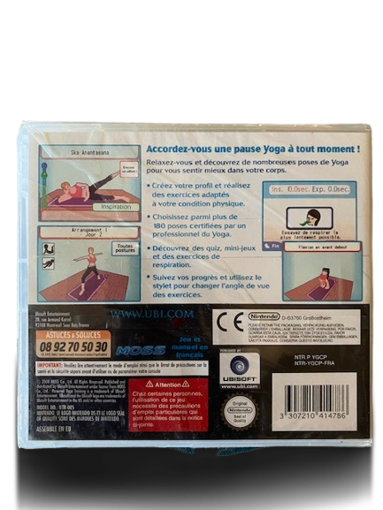 Jeu Nintendo DS Ma Pause Yoga Neuf Sous Blister