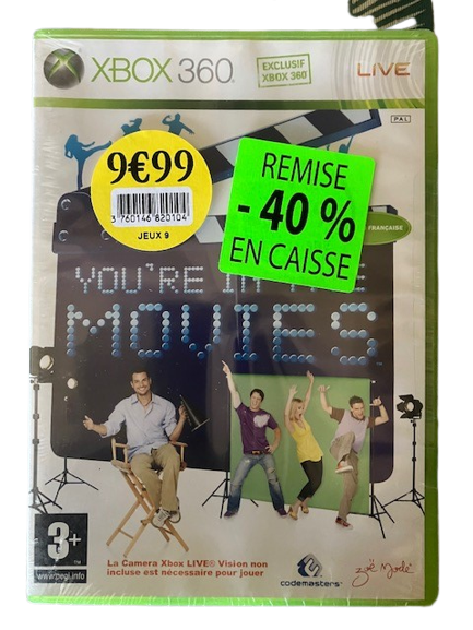 Jeu Xbox 360 You're In The Movies Neuf Sous Blister