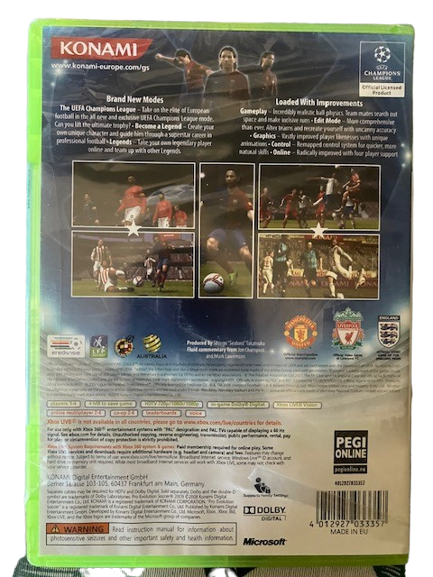 Jeu Xbox 360 PES 2009 Pro Évolution Soccer Football Neuf Sous Blister