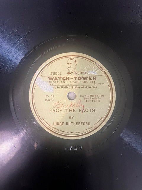 78 rpm trs Watch-Tower Judge Rutherford