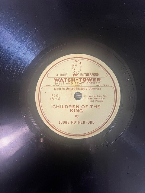 78 rpm trs Watch-Tower Judge Rutherford