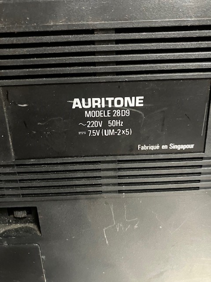 Poste Radio Transistor Magnétophone à Cassette Auritone 28d9
