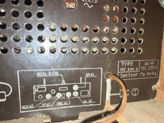 Poste radio tsf Platine disque Philips HF 434 A