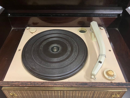 Poste radio tsf avec tourne disque Pathé Marconi modèle 855C
