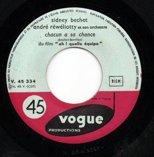 SP Sidney Bechet - Coquin De Boubou / Chacun A Sa Chance