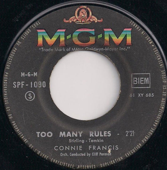 SP Connie Francis – Together / Too Many Rules