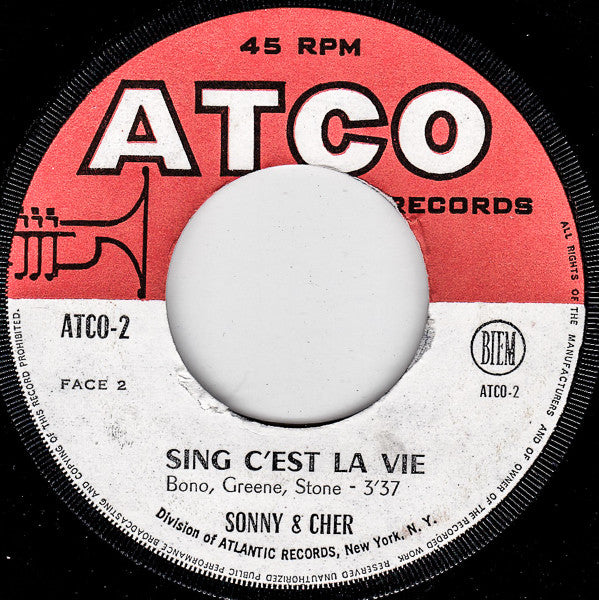 SP Sonny & Cher - Just You - Sing C’est La Vie