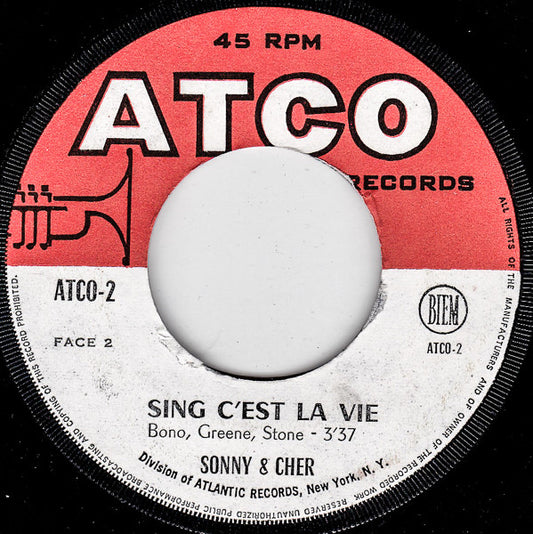 SP Sonny & Cher - Just You - Sing C’est La Vie