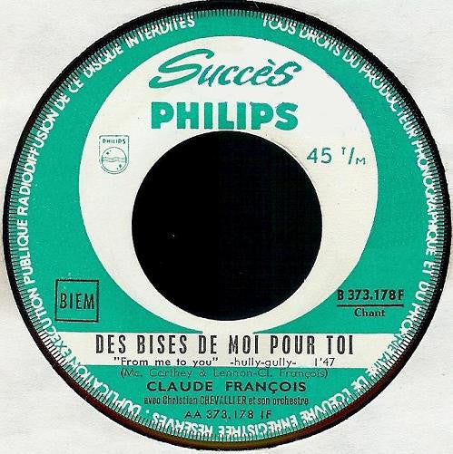 SP Claude François – Des Bises De Moi pour Toi - Pauvre Petite Fille Riche