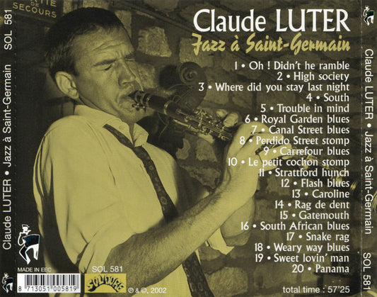 Cd Claude Luter – Jazz À Saint-Germain