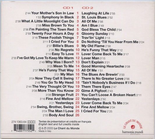 Cd Billie Holiday – Easy To Love