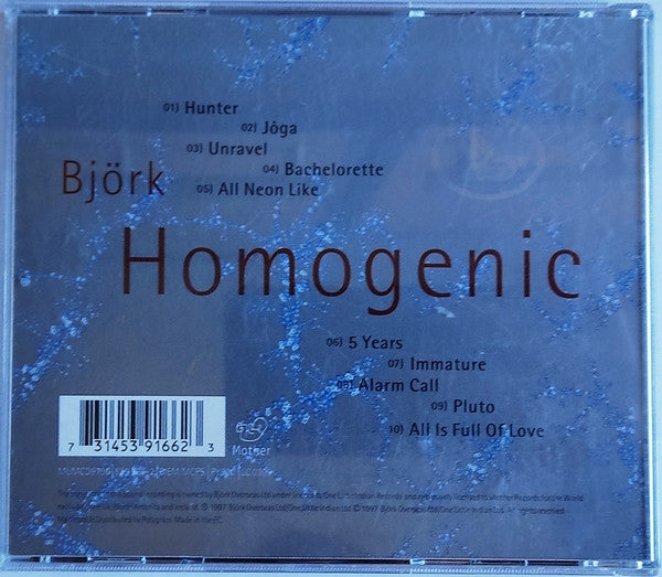 Cd Björk – Homogenic