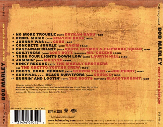 Cd Bob Marley – Chant Down Babylon