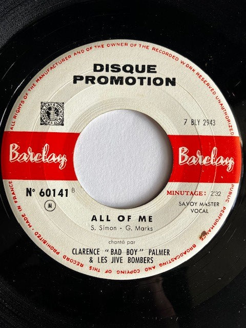 SP Clarence "Bad Boy" Palmer & Les Jive Bombers