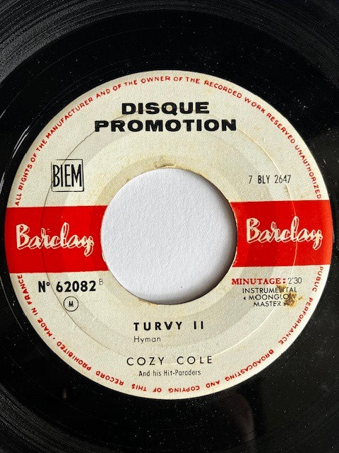 SP Cozy Cole et ses hit-paraders – Turvy
