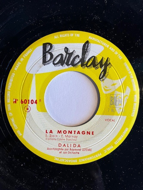 SP Dalida – Dans le bleu du ciel bleu - La Montagne