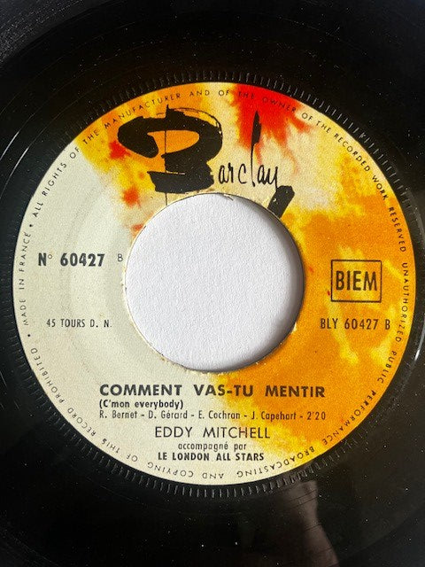 SP Eddy Mitchell – Bluejean Bop -Comment Vas-Tu Mentir