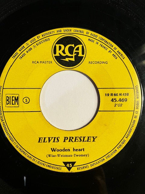 SP Elvis Presley – Wooden Heart