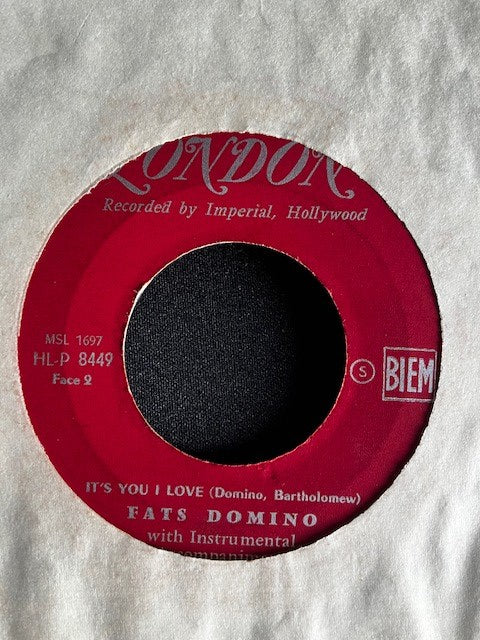 SP Fats Domino - Valley Of Tears / It’s You I Love