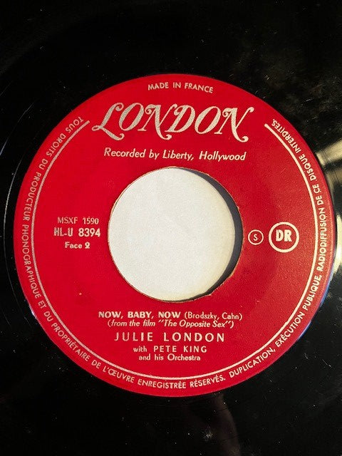 SP Julie London – The Meaning Of The Blues / Now Baby Now Disque Juke-box