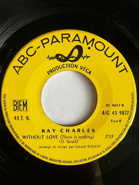 SP Ray Charles - No one / Without Love (There Is Nothing)