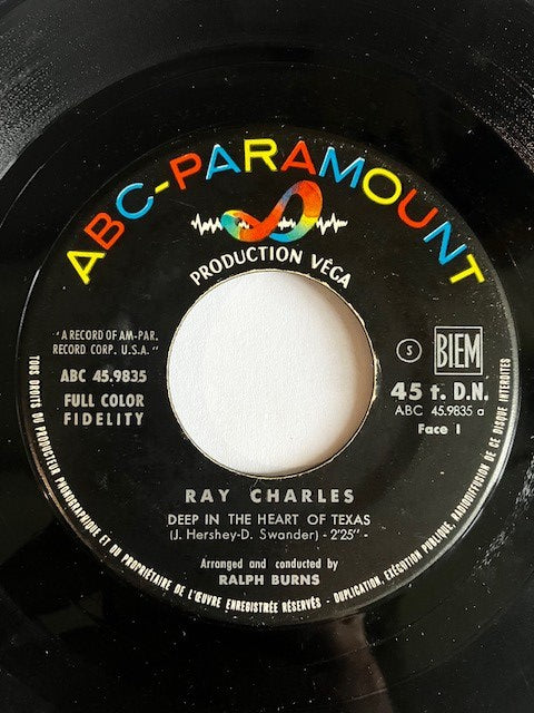 SP Ray Charles And His Orchestra - Deep In The Heart Of Texas - Georgia On My Mind
