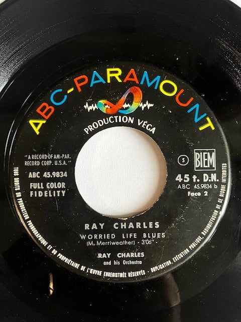 SP Ray Charles And His Orchestra - Sticks And Stones - Worried Life Blues