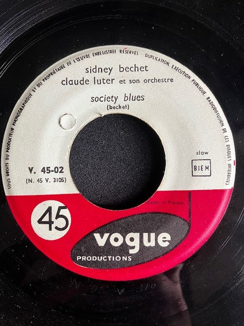 SP Sidney Bechet & Claude Luter Et Son Orchestre – Society Blues / Summertime