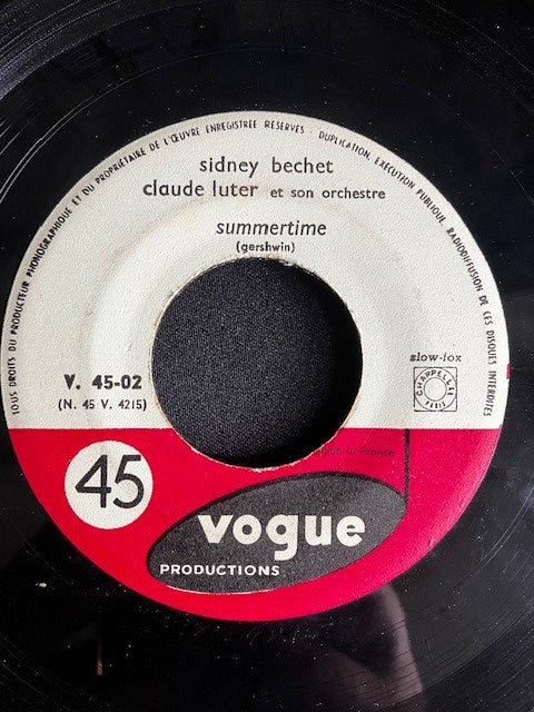 SP Sidney Bechet & Claude Luter Et Son Orchestre – Society Blues / Summertime