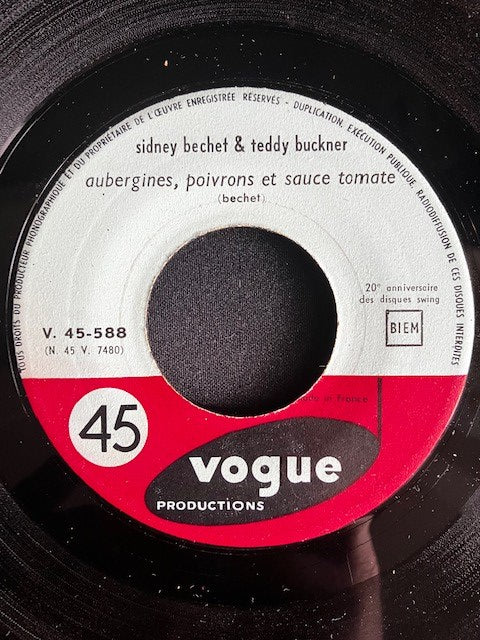 SP Sidney Bechet & Teddy Buckner - Bues Festival 1958 – Aubergines, Poivrons Et Sauce Tomate