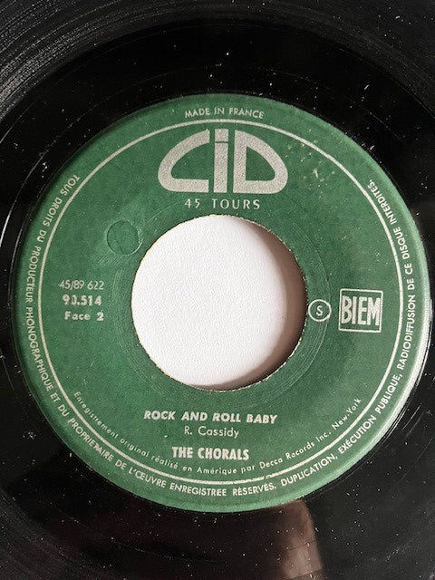 SP The Chorals - In My Dream - Rock And - Juke-box Roll Baby
