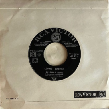 SP Lorne Greene – Ringo - Du Sable