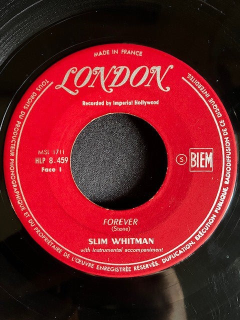 SP Slim Whitman - Lovesick Blues / Forever