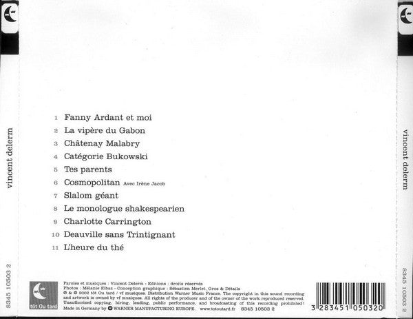 Cd Vincent Delerm