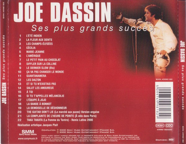 Cd Joe Dassin – Ses Plus Grands Succès