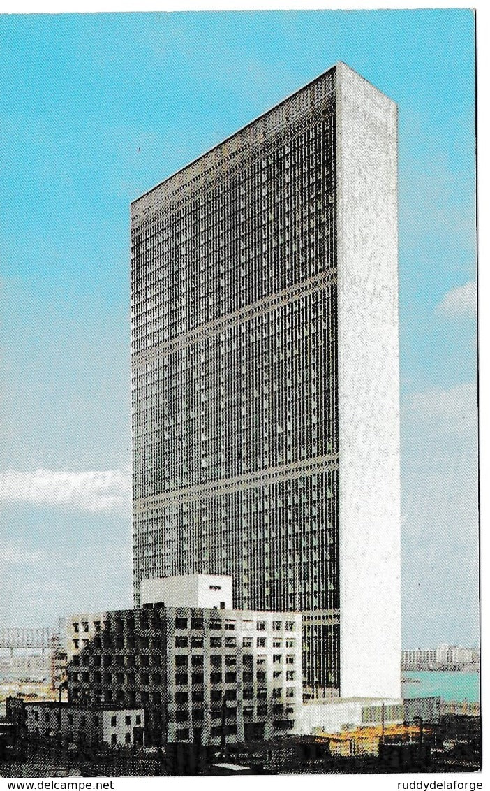 Carte postale - United nations nations unies new york secretariat building