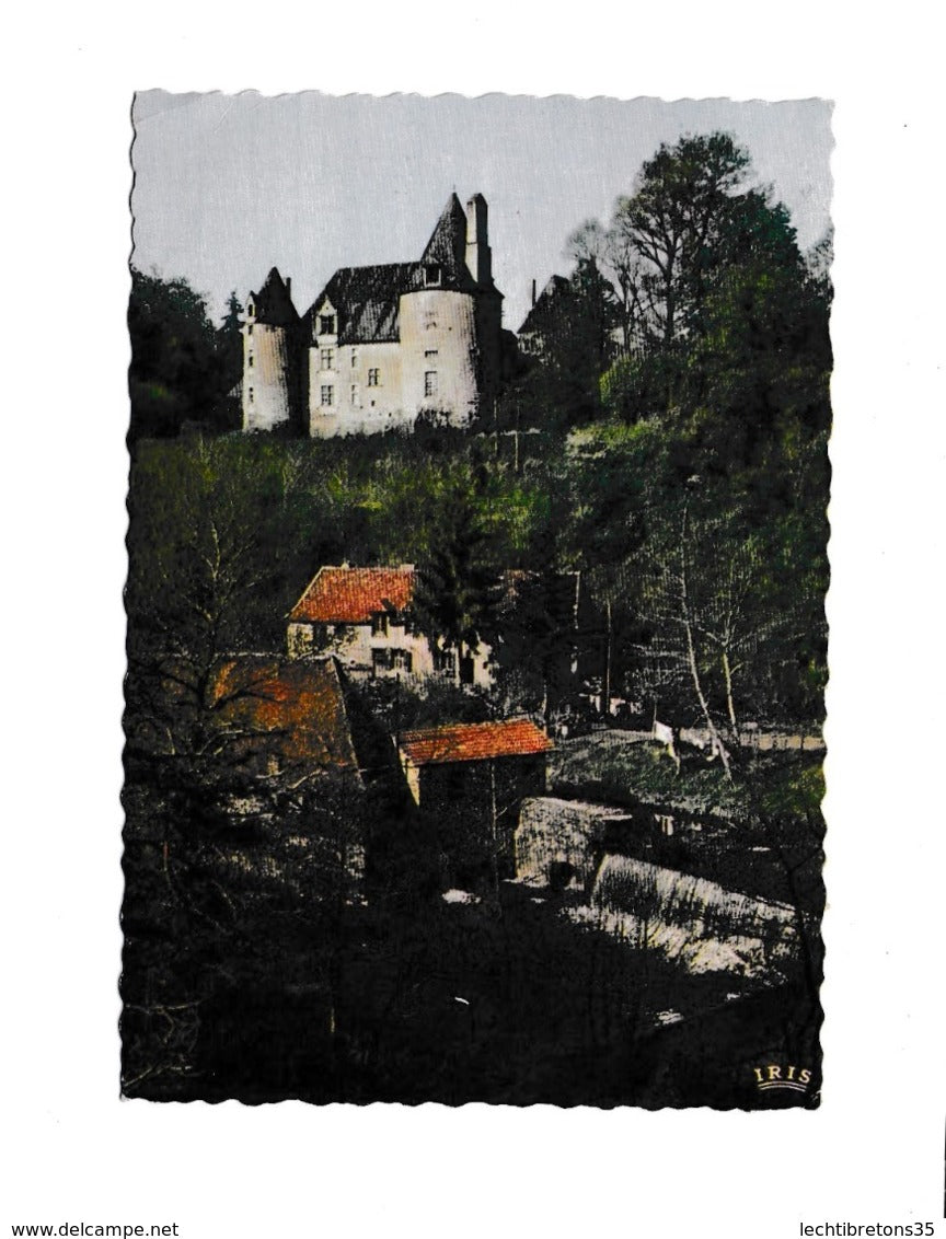 Carte postale - Périgueux pittoresque 24/167 gorges l'auvézère château savignac lédrier