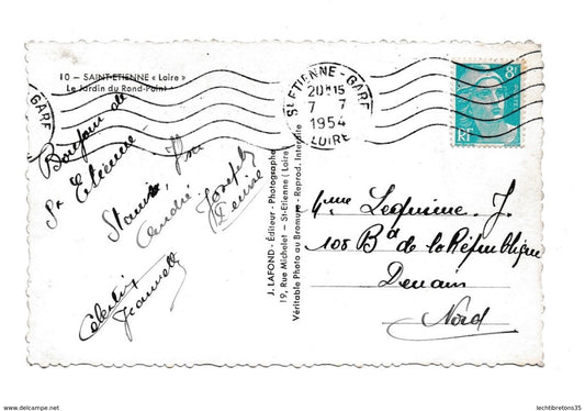 Carte postale - SAINT ETIENNE JARDIN DU ROND POINT 10