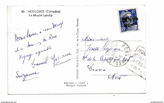 Carte postale - 80 HOULGATE CALVADOS MOULIN LANDRY