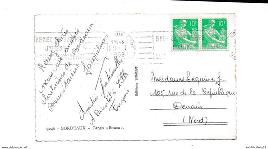 Carte postale - 9046 BORDEAUX CARGO BOUCA