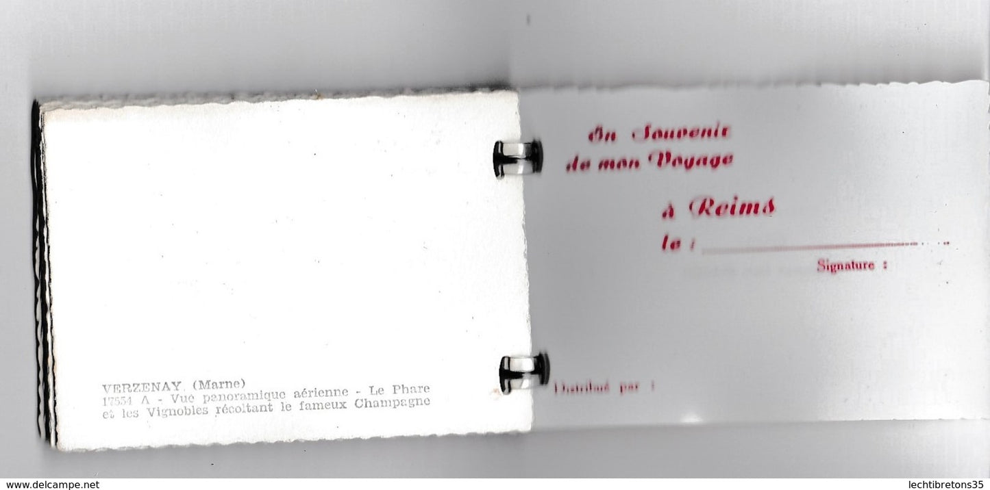 Carte postale - CARNET 10 CPA SOUVENIR REIMS MARNE CIM COMBIER MACON