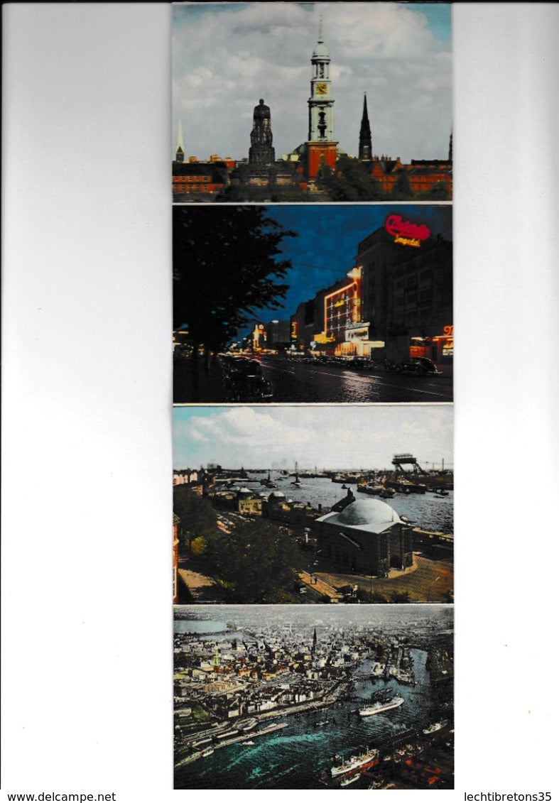 Carte postale - CARNET 11 CPA SOUVENIR HAMBURG HAMBOURG
