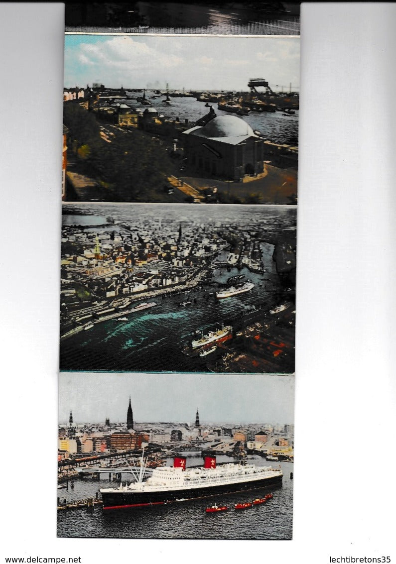 Carte postale - CARNET 11 CPA SOUVENIR HAMBURG HAMBOURG