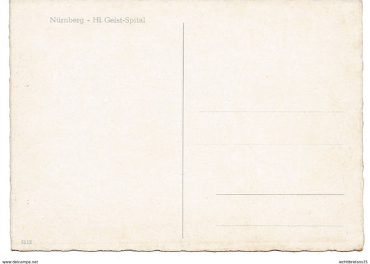 Carte postale - NURNBERG HI. GEIST SPITAL 5113