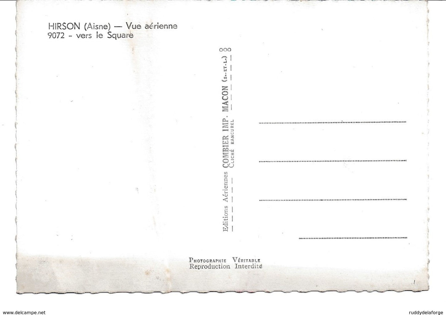 Carte postale - HIRSON AISNE VUE AÉRIENNE 9072 SQUARE
