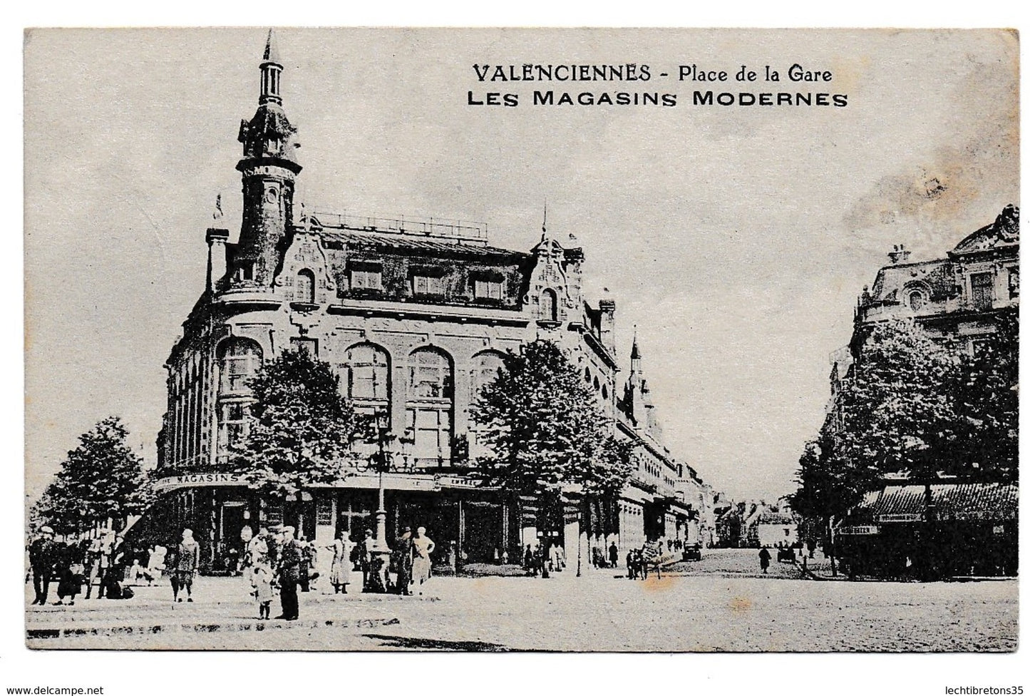 Carte postale - Rare CP FLYER PUBLICITAIRE VALENCIENNES, LES MAGASINS MODERNES