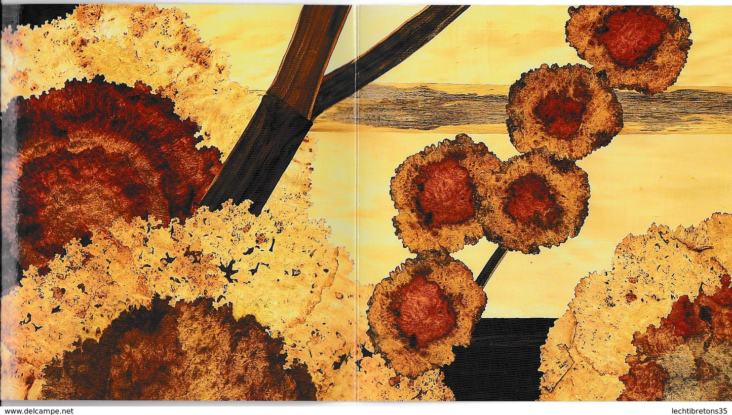 Carte postale - Rare dépliante JEAN CHARLES SPINDLER carte de vœux nouvel an 2007 esquisse marqueterie art bois naturels tableau oeuvre