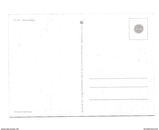 Carte postale - CP 751 ROBERT REDFORD MADE IN GERMANY