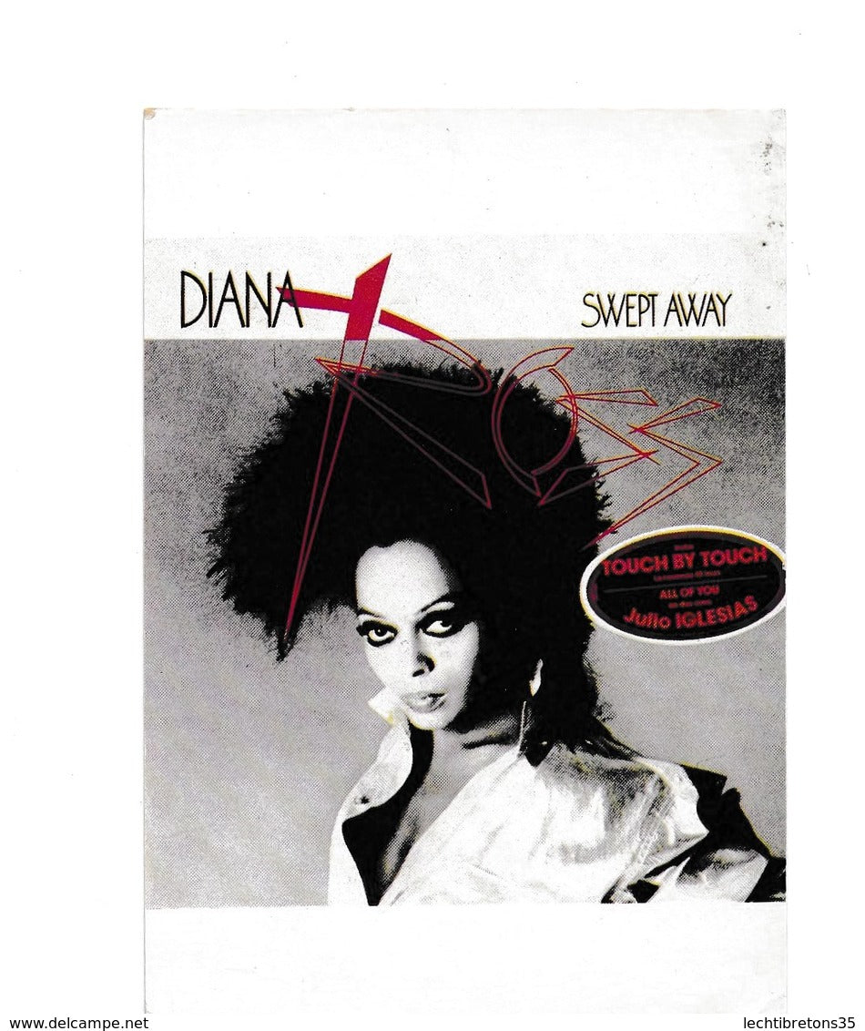 DIANA ROSS RECORD SWEPT AWAY TOUCH BY TOUCH JULIO IGLESIAS